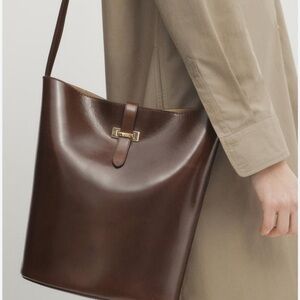 Massimo Dark Brown Nappa Leather Bag